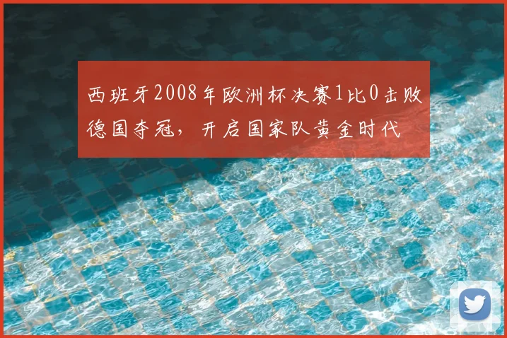 西班牙2008年欧洲杯决赛1比0击败德国夺冠，开启国家队黄金时代