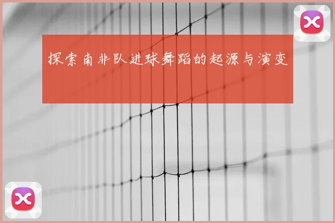 探索南非队进球舞蹈的起源与演变